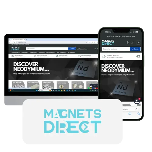 Example of Magnets Direct website