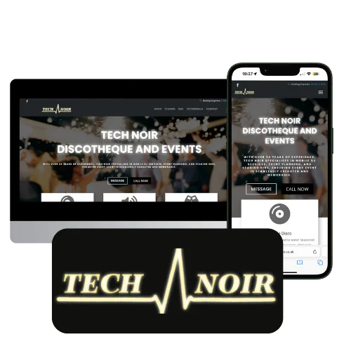 Example of TechNoir Disco Website